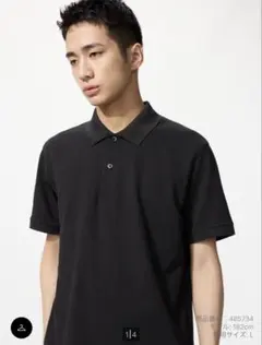 UNIQLO ユニクロ　ポロシャツ　ブラック　　半袖　XXL