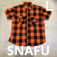SNAFU キルティングジャケット/オレンジ/L