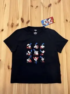 MICKY AND FRIENDS Tシャツ　ブラック　新品のサムネイル