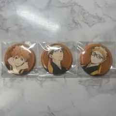 ハイキュー 日向翔陽 影山飛雄 月島蛍 和装応援団 缶バッジ