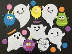 壁面飾り　ハロウィン　おばけ　モンスター