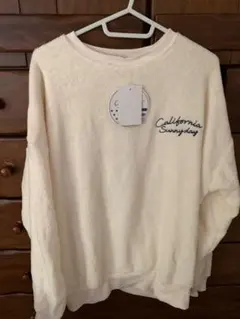 Admiration ボア トレーナー M アイボリー