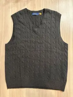 POLO RALPH LAUREN ニット ベスト グレー XL