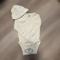 H&M オーガニックコットン ロンパース 帽子セット ボディースーツ