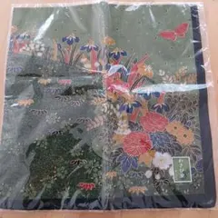 わさび染め　大判ハンカチ　綿100