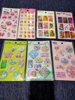 【ディズニー】シール7セット！ プリンセス等