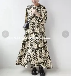 B.MARIA Grace Botanical mix long dress - メルカリ