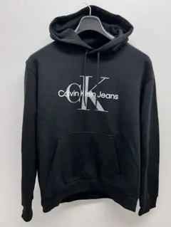 Calvin Klein Jeans ブラックパーカー 裏起毛 Lサイズ