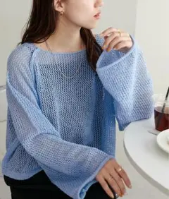 Discoat ラメスカシプルオーバー　新品のサムネイル