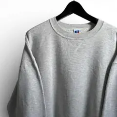 90s ラッセル USA製 Russell 無地 グレー VINTAGE D08