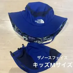 ザノースフェイス　キッズ　サンシールドハット　KMサイズ　青