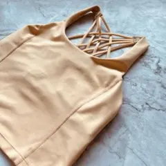 着浅美品 イージーヨガ クロスバック タンクトップ