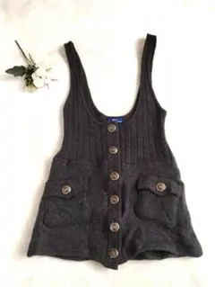 BURBERRY BLUE LABEL グレー ワンピース　ジレ　M