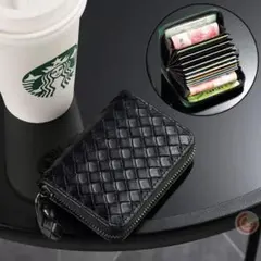 【新品未使用】カードケース　黒 ブラック　カード　コンパクト　名刺入れ