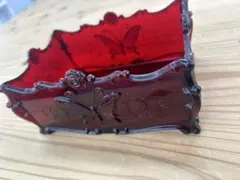 希少 ANNA SUI アナスイ バタフライ 蝶 レッド 小物入れ