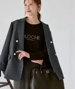 ロペピクニック　スリートーンツイードジャケット