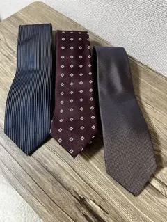 ネクタイ3本セット（シルク）美品