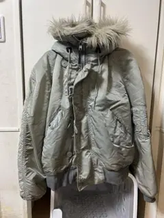 アルファインダストリーズ N-2B フライトジャケット USA製 シルバー