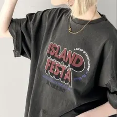 JaVa ISLAND FESTA ロゴ Tシャツ 半袖 チャコール Mサイズのサムネイル
