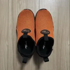 【SUPER GRIP マリンシューズ オレンジ/黒 メッシュ】