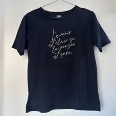 【美品】　anysis ネイビー 半袖Tシャツ プリントTシャツ