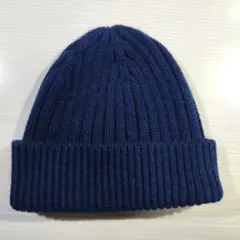 2 ユニクロ ヒートテックリブビーニー ブルー