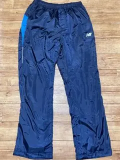 New Balance 裏地フリース 厚手ロングパンツ ネイビー LL