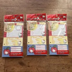 2008年製ハローキティ　プロフィール用紙 40枚入　3セット