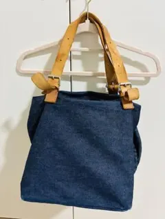 デニムトートバッグ ダークブルー