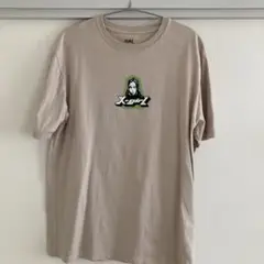 X-girl ベージュ Tシャツ ロゴプリント