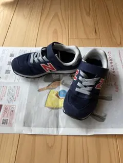 未使用品 New Balance 373 ネイビー スニーカー 18㎝