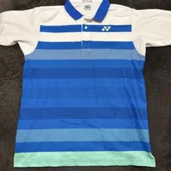 YONEX テニス ポロシャツ ブルー×ホワイト