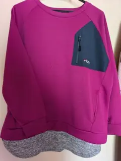 FILA ポケット付き長袖カットソー