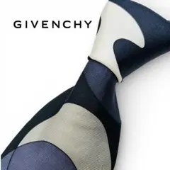【美品】 GIVENCHY ネクタイ 幾何学 総柄 シルク イタリア製