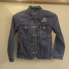 ☆GAP KIDS デニムジャケット 140　刺繍　花