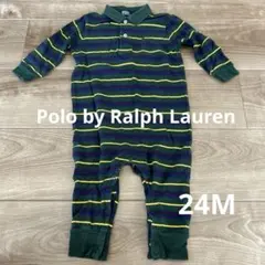 Polo by Ralph Lauren ストライプロンパース 24M