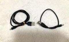 黒タイプA ケーブルとMicro USB /USB Type-AとタイプC/２本