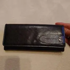 PELLE BORSA 長財布 ブラック 総柄のサムネイル