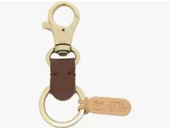 イルビゾンテ　キーリング　レザー フック付きキーホルダー イタリア製