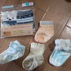 ベビー ソックス4足 &新生児レッグウォーマー2足 セットまとめ売り