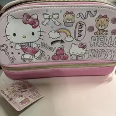 ハローキティ 2段ポーチ ピンク サンリオ