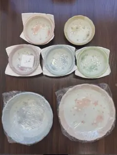 宇野千代（UNO CHIYO）桜柄 和食器 皿7枚セット 値下げしました