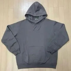 ★【GU】メンズ！フードトレーナー・パーカートレーナー チャコール ＸＬサイズ★