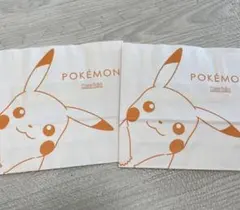 ポケモン　紙袋　ポケットモンスター　ショッパー　２枚セット　白　サトシ