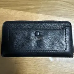 限定値下げ　マークジェイコブス　ラウンドファスナー長財布　黒