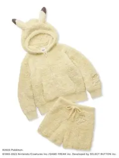 美品【ポケモンスリープ】ジェラート ピカチュウパーカ&ショートパンツセット