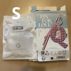 ラブブ PIN FOR LOVE イニシャル アルファベット キーリング 「S」