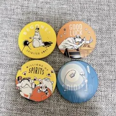 ジブリ　千と千尋の神隠し　缶バッジ4個セット