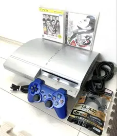 【動作品】PS3 初期型（60G）本体 シルバー　コントローラ ソフト付き
