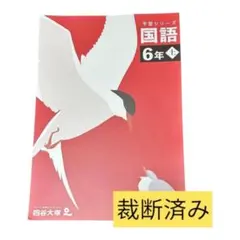 【裁断済み】四谷大塚 予習シリーズ 国語 ６年上/中学受験•繰り返し演習に！